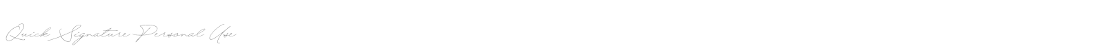 Quick Signature font preview